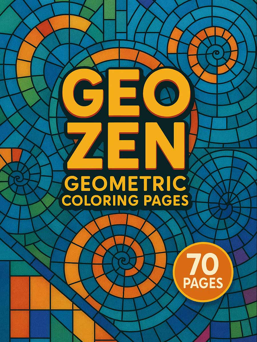 Geo Zen – 70 Geometric Coloring Designs