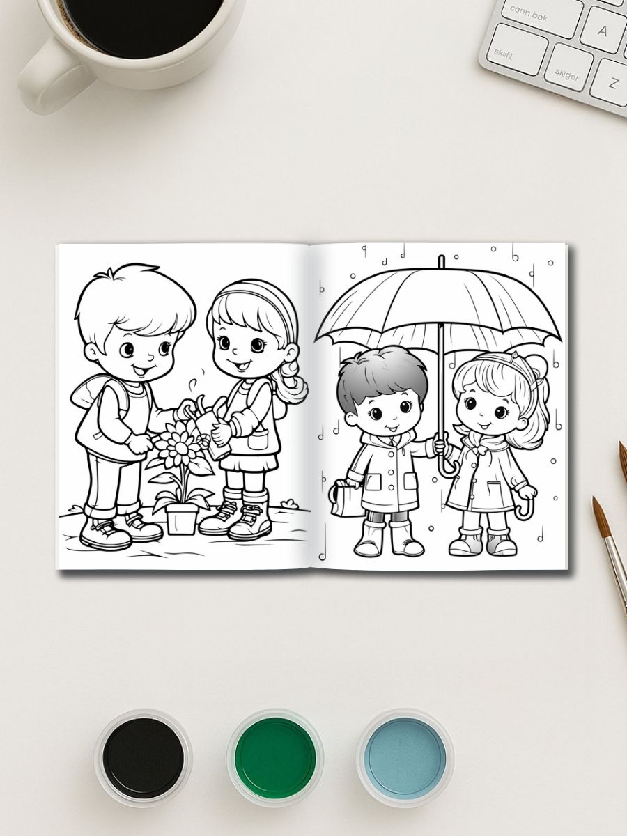 Color & Giggle Adventures - 100 Kids Coloring Pages - Image 2