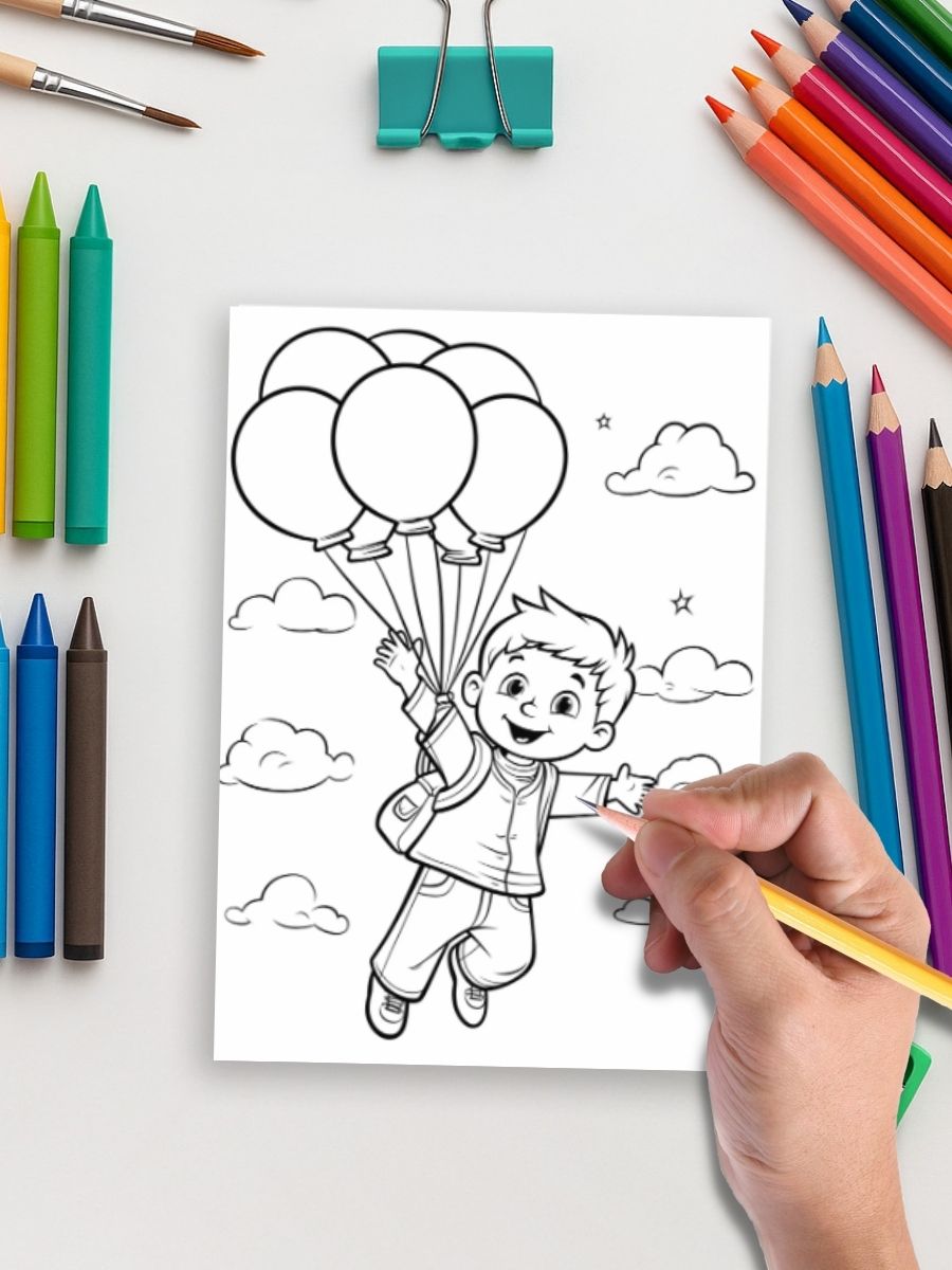 Color & Giggle Adventures - 100 Kids Coloring Pages - Image 4